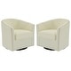 preview thumbnail 41 of 44, Nailhead Trim Upholstered Swivel Accent Chairs Set of 2
