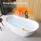 preview thumbnail 25 of 30, Lahore Freestanding Acrylic Soaking Bathtub