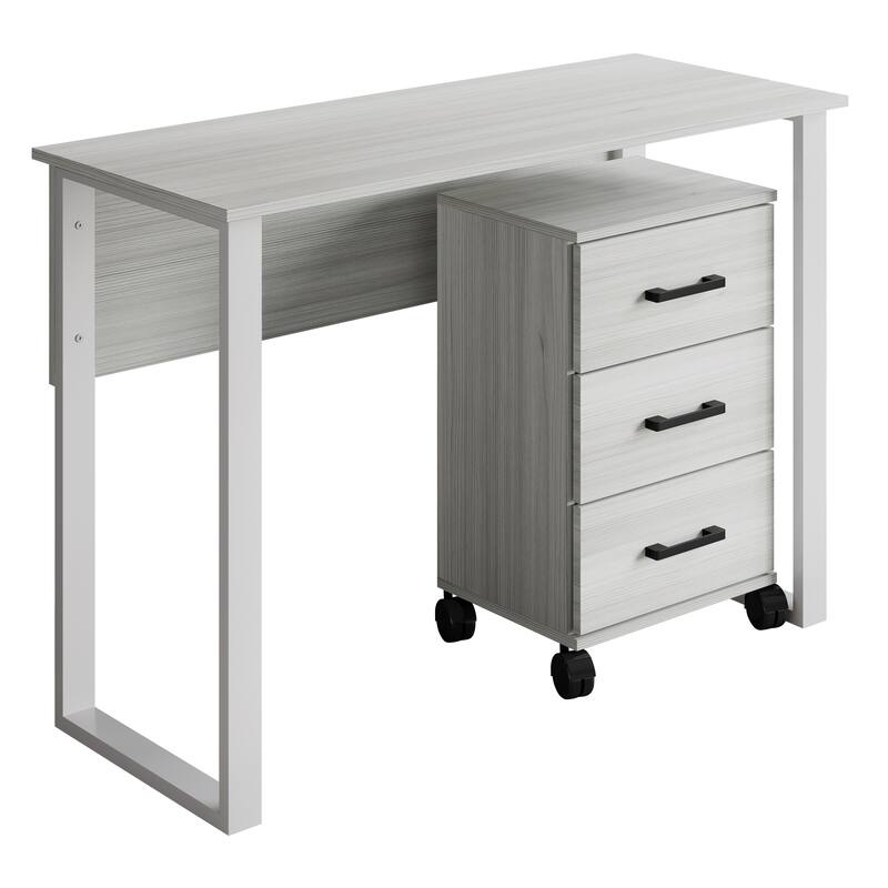 CraftPorch Luxury Writing Table with Drawer Cabinet