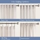 preview thumbnail 27 of 34, Linen Texture Double Ruffle Semi-sheer Curtain Pair(2 panels)