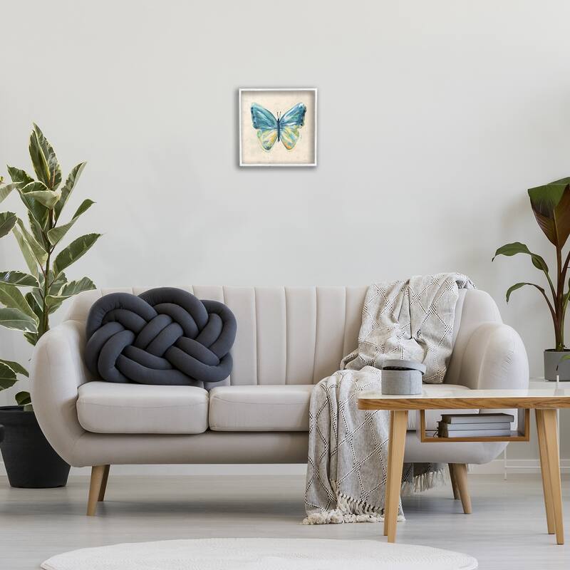 Stupell Bright Watercolor Butterfly Framed Giclee Art Design By Carol Robinson