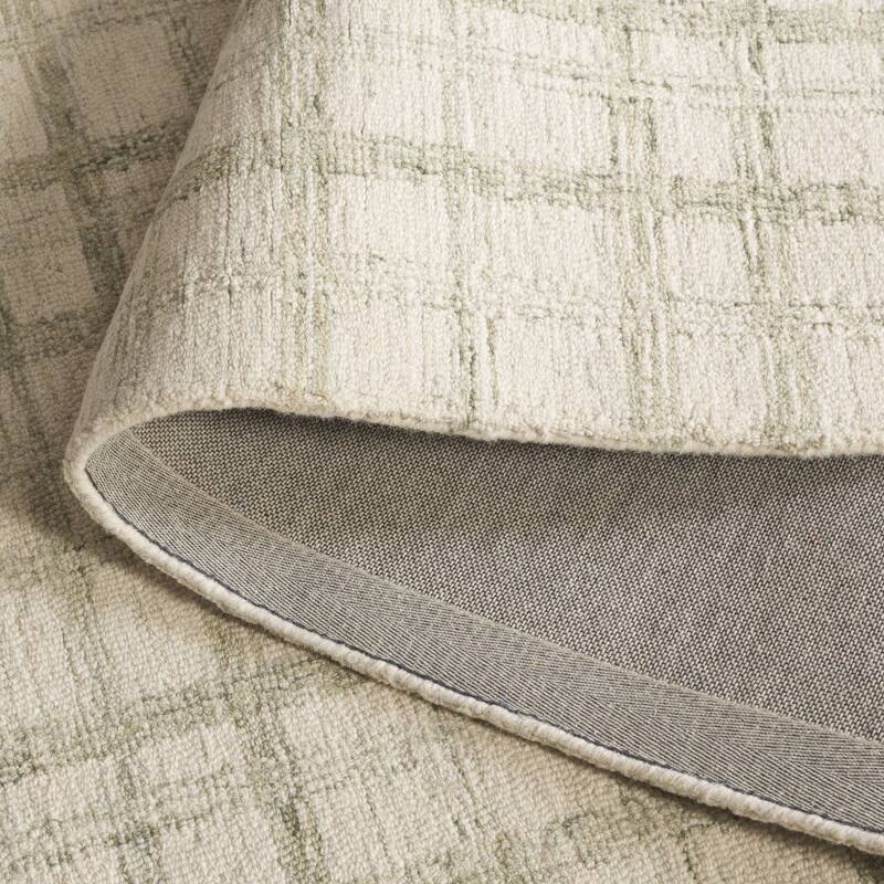 SAFAVIEH Handmade Ebony Sufiya Plaid Wool Rug