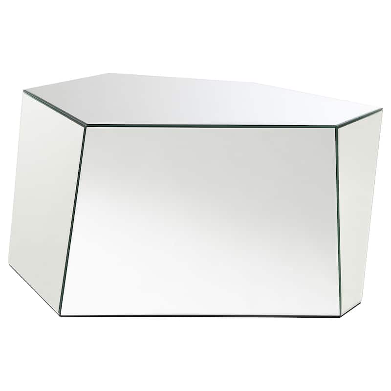 Capella Mirrored Coffee And End Table Set Silver