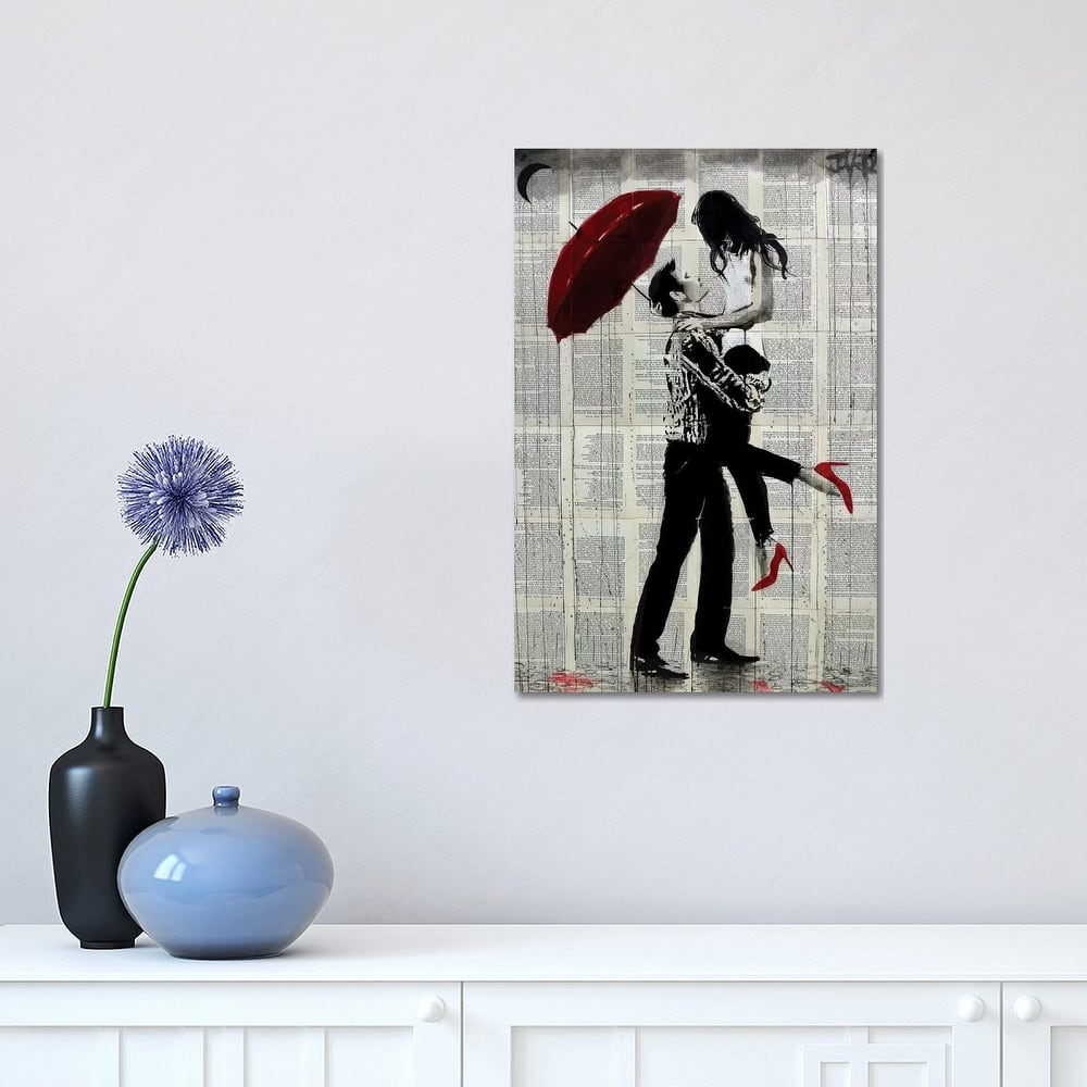 iCanvas "Love Rain" by Loui Jover Canvas Print