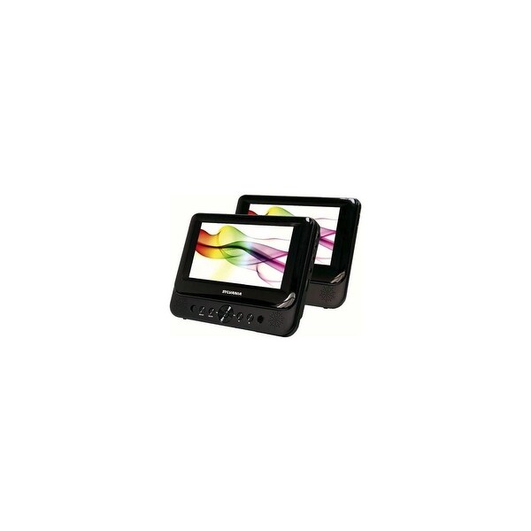 Sylvania SDVD8716 7'' Dual Screen Portable DVD Player Black Manufacturer Refurbished