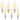 Luxrite 5W Vintage E12 LED Bulb 60W Equivalent, 550 Lumens, Dimmable Candelabra LED Bulbs, Clear Glass (6 Pack)