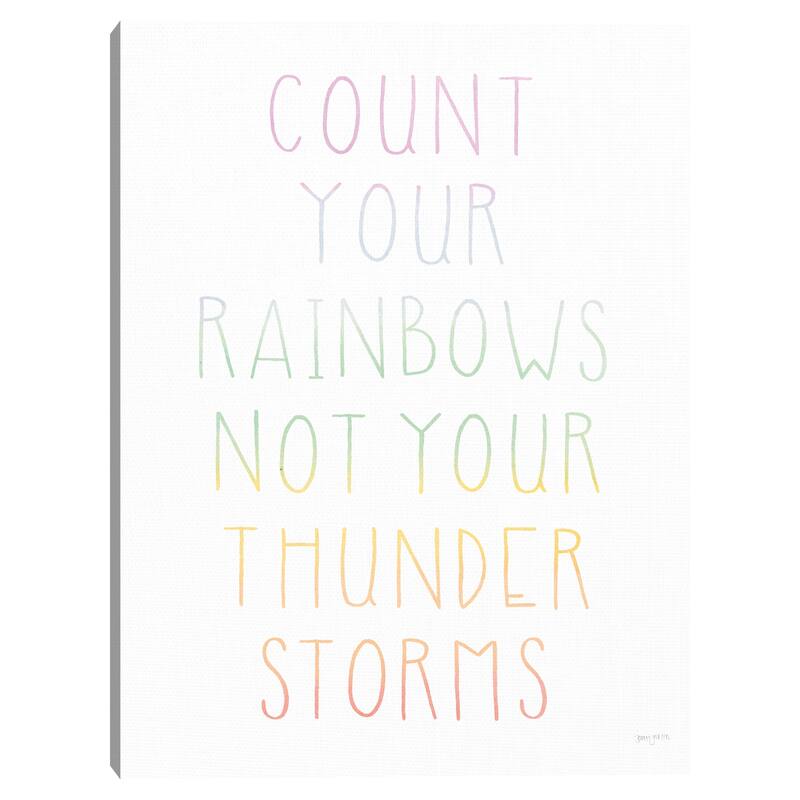 Let's Chase Rainbows VII Canvas Art Print