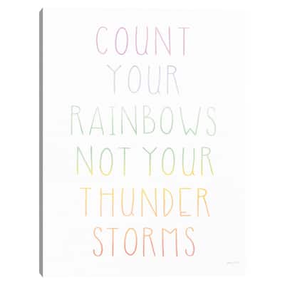 Let's Chase Rainbows VII Canvas Art Print