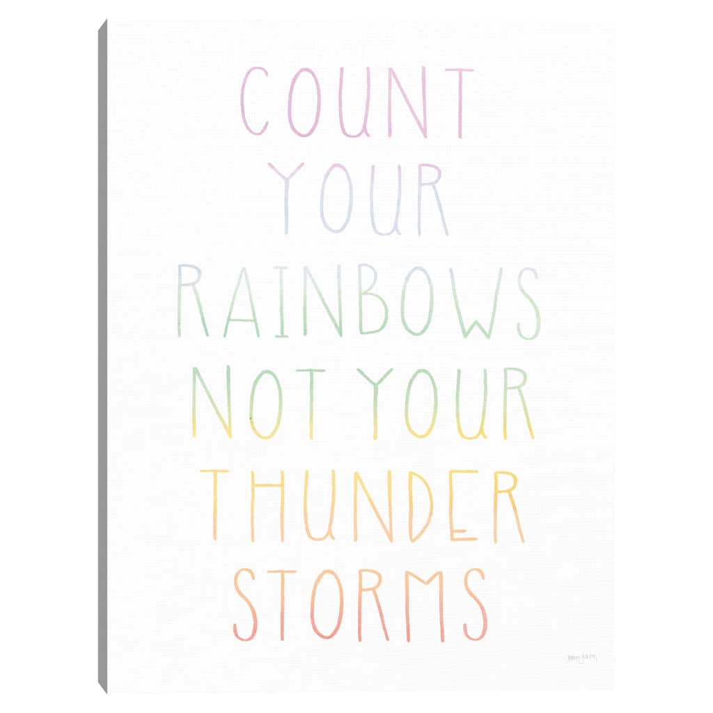 Let's Chase Rainbows VII Canvas Art Print