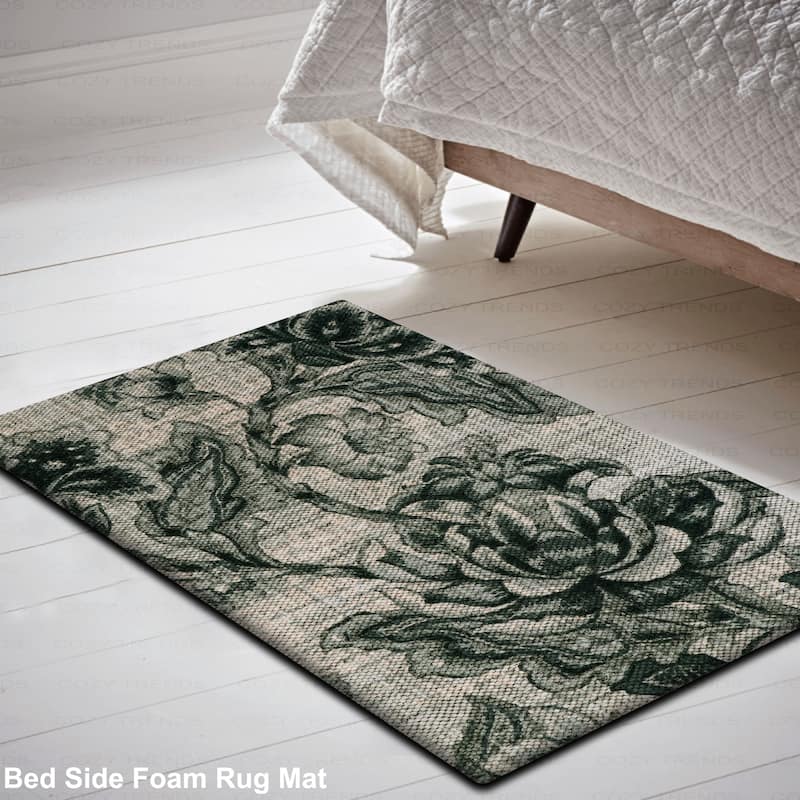 Handwoven Anti Fatigue Cushioned Standing Cotton Doormat/Bathroom/ Kitchen Mat 18"x30"