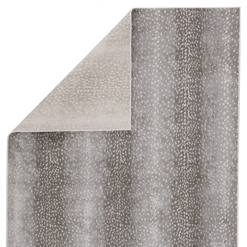 Silver Orchid Axis Animal Print Spotted Area Rug