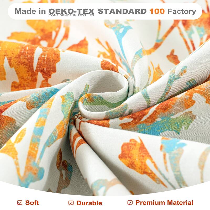 DriftAway Heather ValanceThermal Insulated Farmhouse Rod Pocket Window Valances