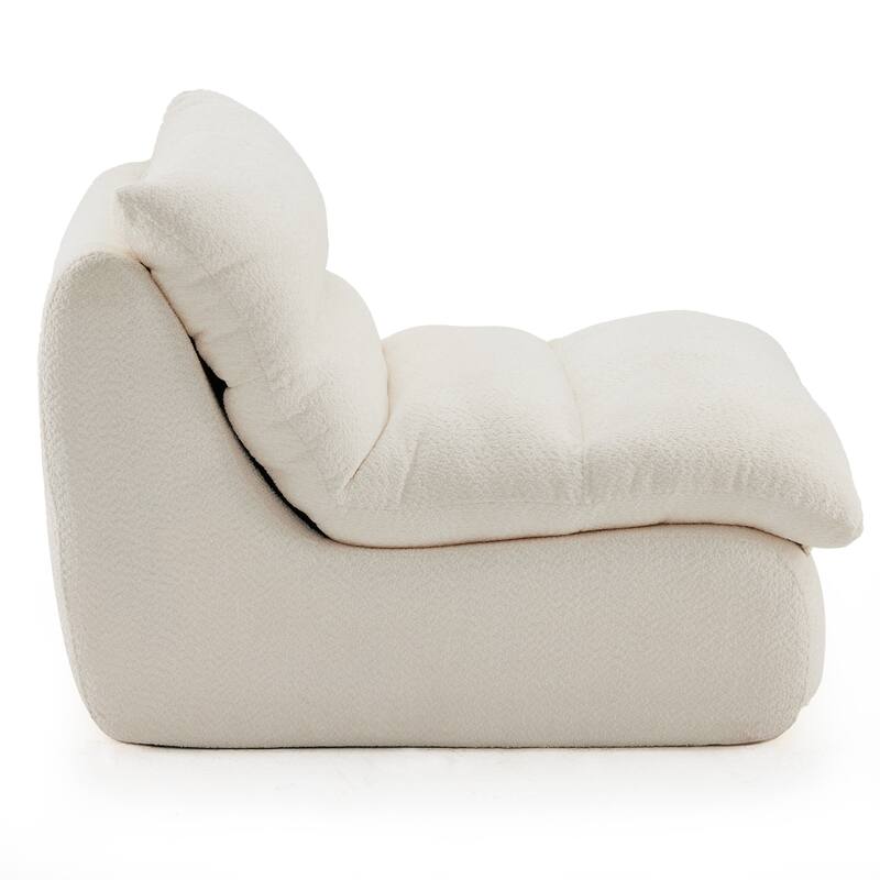 Upholstered Accent Sofa, Modern Armchair with Soft Cushioned Seat, Stylish Sofa for Living Room, Bedroom, or Office