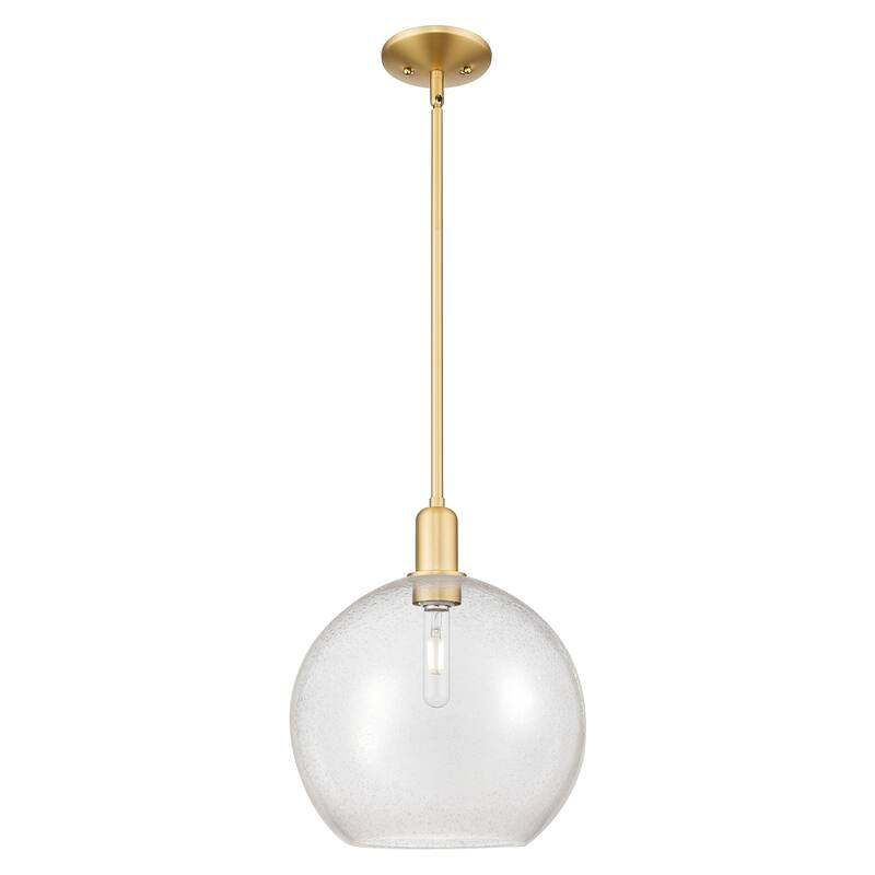Innovations Lighting Endless Possibilities Arcadia - Athens - 1 Light 12" Stem Hung Mini Pendant - Satin Gold/Seedy
