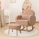 preview thumbnail 1 of 46, HOMYKA 27.95” Wide Rocking Chair with Ottomans for Nursery and Living Room Coffee