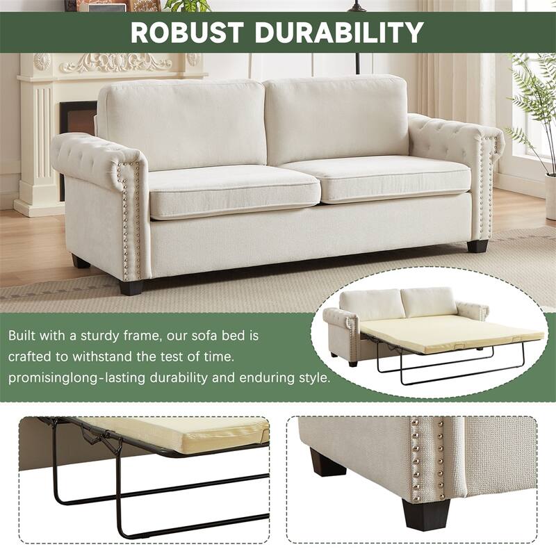Convertible Sleeper Sofa Bed,2-in-1 Pullout Sofa Bed,Sleeper Sofa Bed