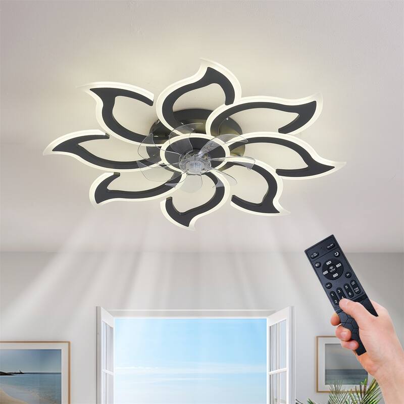 35.4" Ceiling Fan with Lights, Remote Control 3 Color Temperatures