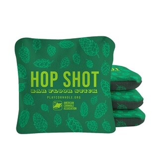 Hop Shot Green Dual Sided Cornhole Bags