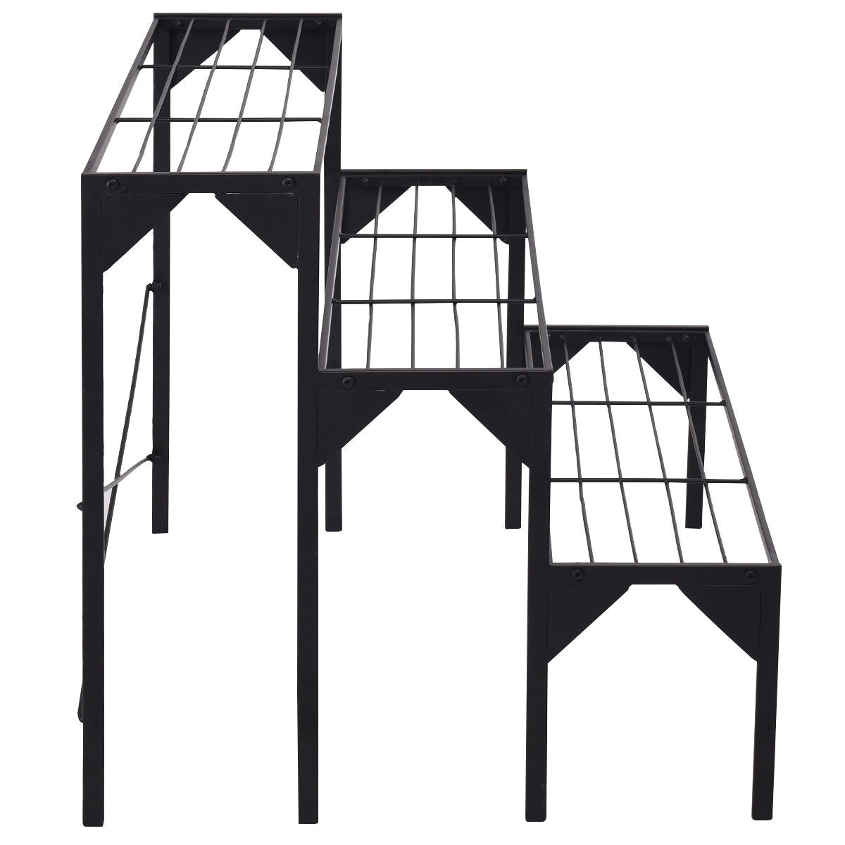 Shop Costway 3 Tier Shelf Flower Plant Display Stand Rack Large