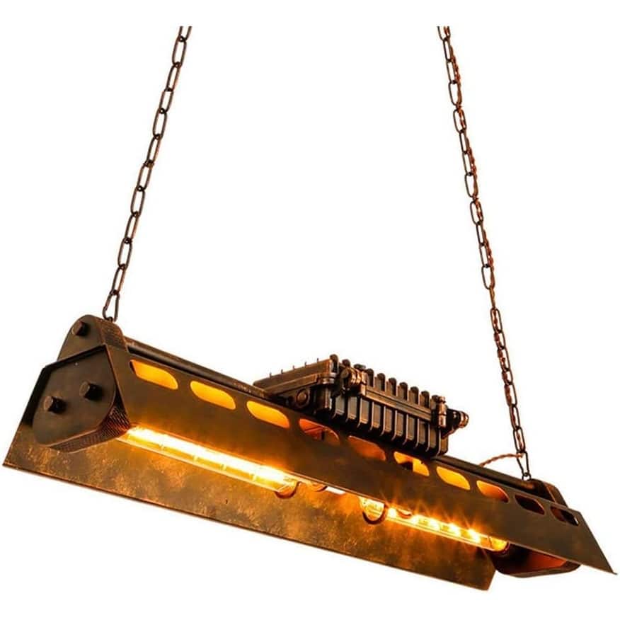 4 lights fixture light retro color chandelier light metal pendant light