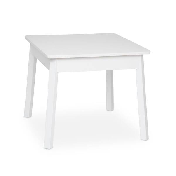 slide 2 of 3, Wooden Square Table Kids Table Play Table for Children, White