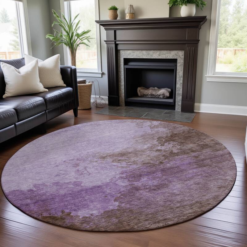 Premium Washable Super Soft Chic Modern Mayfield Rug - Lavender - 8' x 8'