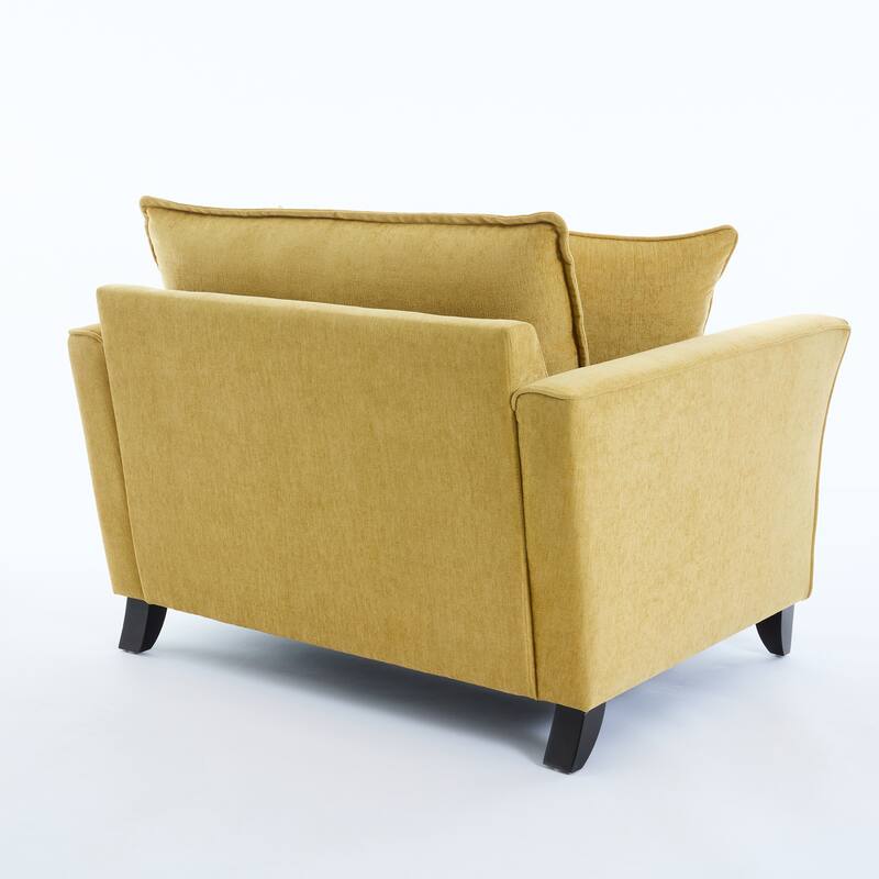Armchair with Pillow - Yellow
