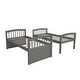 preview thumbnail 23 of 48, Multifunctional Trundle Bunk Bed - Twin Over Twin w/Trundle