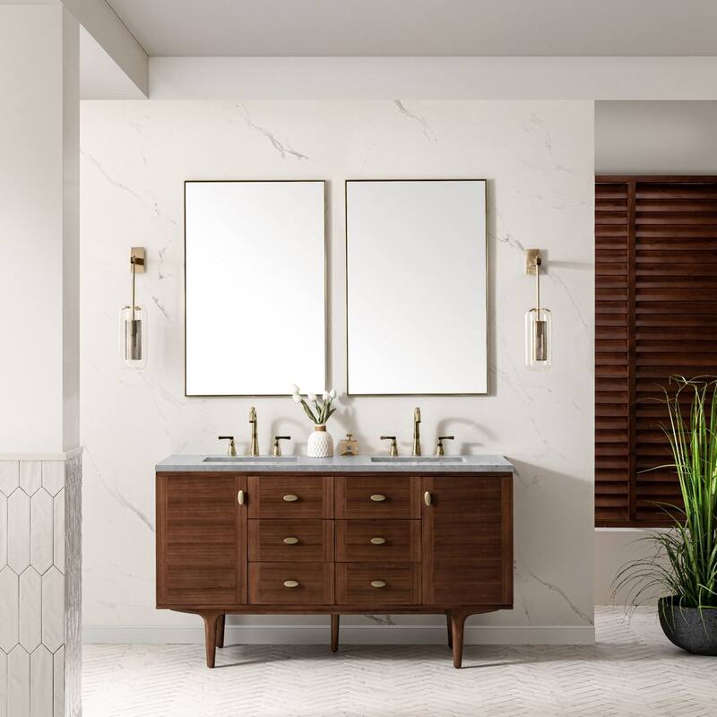 James Martin Vanities 670-V60D-3CAR Amberly 60" Free Standing or Wall