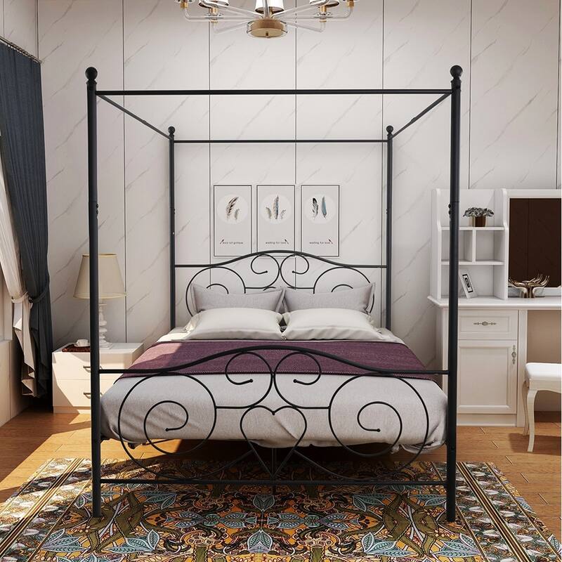 Metal Canopy Bed Frame