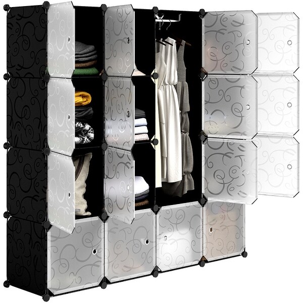 Langria 16 Cube Diy Portable Closet Wardrobe Organizer Storage Langria 16 Cube Diy Portable Closet Wardrobe Organizer Storage System