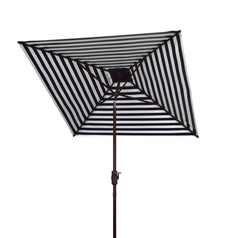 SAFAVIEH Outdoor Anneliese 7.5 Ft Square Crank Umbrella