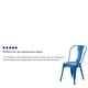 preview thumbnail 118 of 164, Metal Indoor/ Outdoor Stackable Bistro Chair (Set of 4)