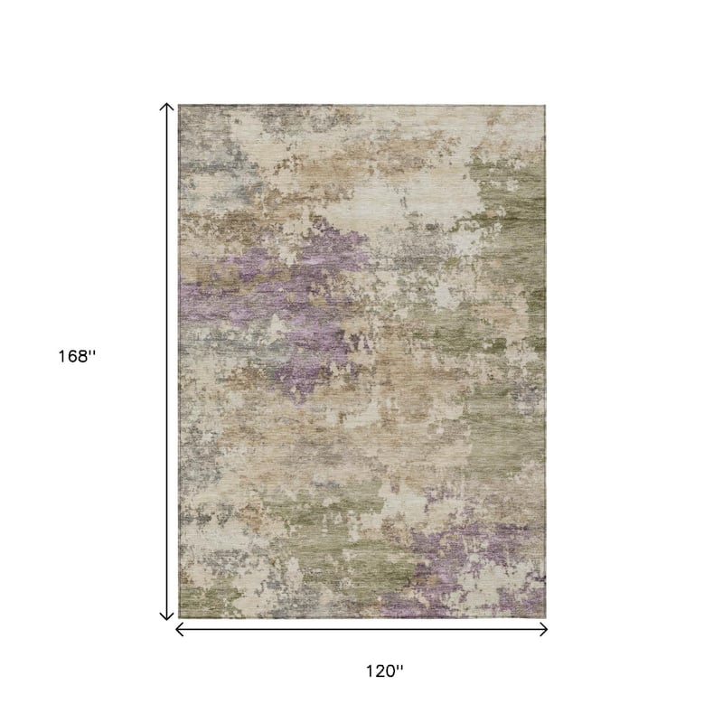 HomeRoots Abstract Transitional Rectangle Outdoor Rug