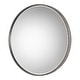 preview thumbnail 4 of 3, Antique Beaded Round Wall Mirror - 40" - Silver