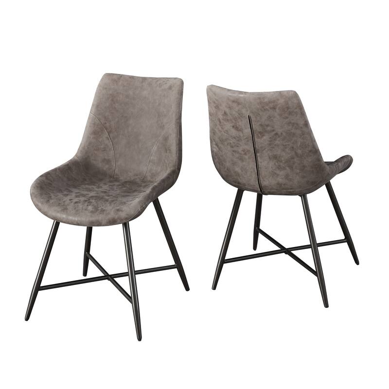Steve Silver Ranger Faux Leather Side Chair - Set of 2