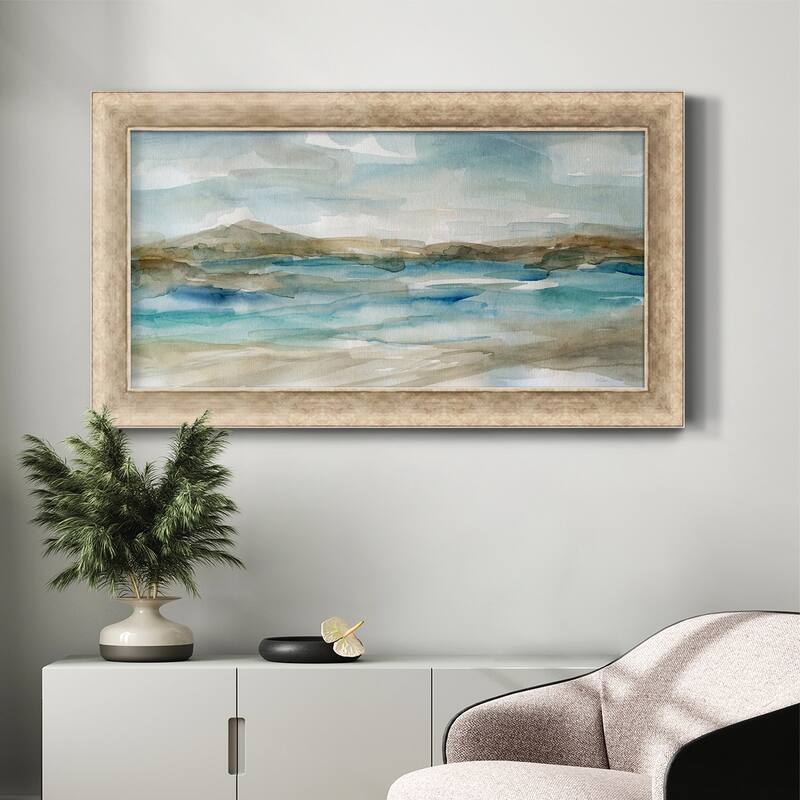 Peaceful Beach II Premium Framed Canvas- Ready to Hang