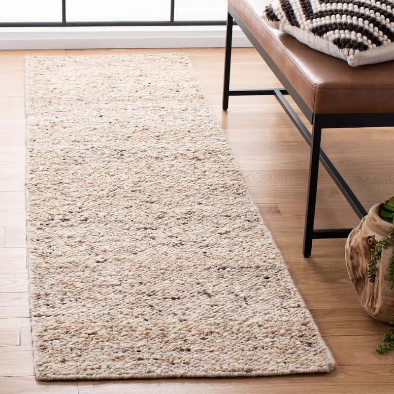 SAFAVIEH Handmade Natura Marlieke Wool Rug - 2'3" x 8' Runner - Beige