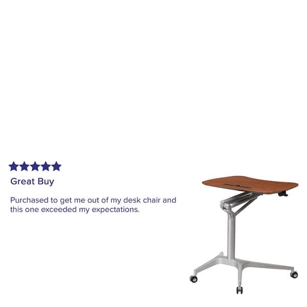 Shop Mobile Sit Down Stand Up Ergonomic Computer Desk Standing Desk On Sale Overstock 12328735