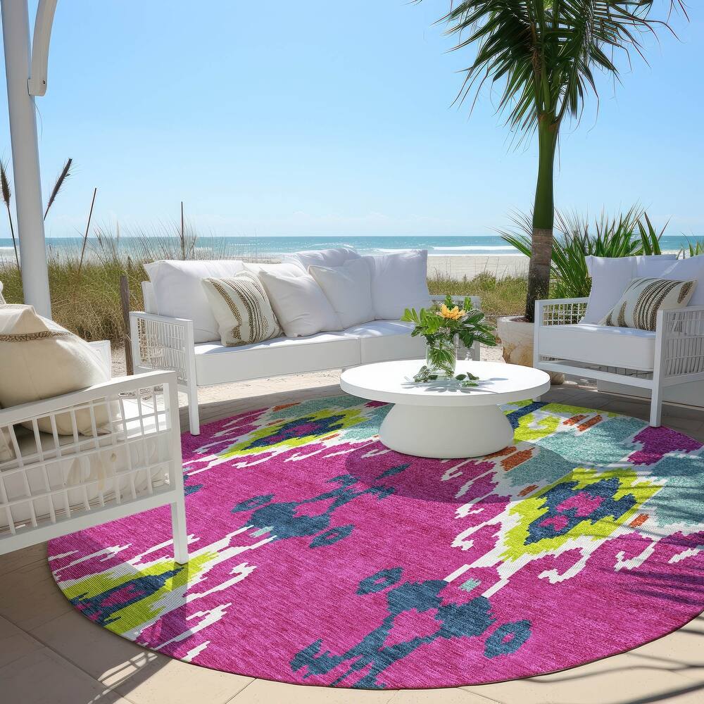 Machine Washable Indoor/ Outdoor Chantille Global Boho Rug