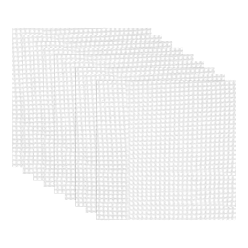 9 Pcs 15.7 x 15.7" Silicone Dehydrator Sheets Fruit Dryer Mesh Mat, White