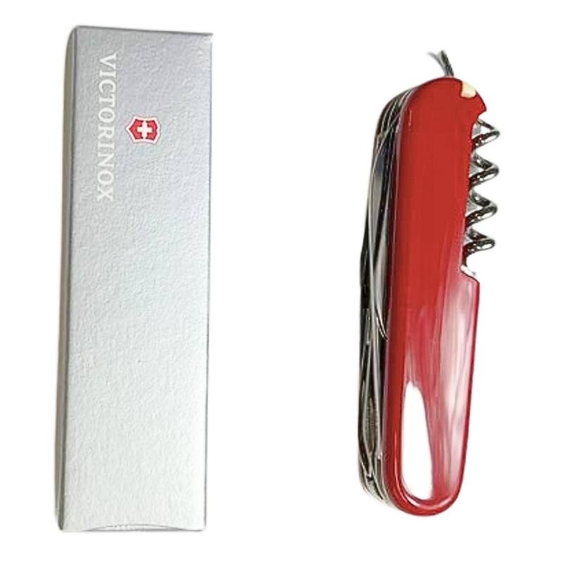 Multifunctions Lightweight Mountaineer Swiss Army Pocket Knife, Red