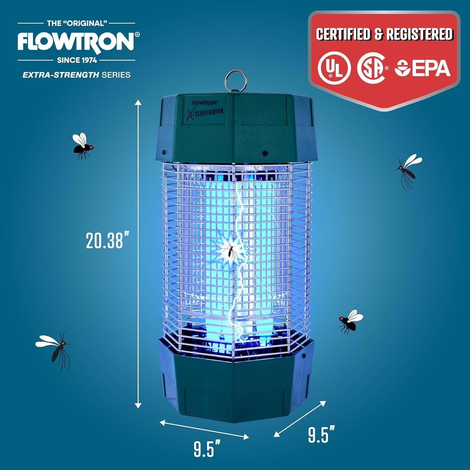 Flowtron Mosquito Control Device, 120W Residential Outdoor Mosquito