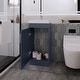 preview thumbnail 10 of 9, Madrid Bathroom Vanity in melamine with 1 door