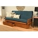 preview thumbnail 18 of 30, Porch & Den Kern Full-size Storage Futon Set with Suede Mattress Suede Blue