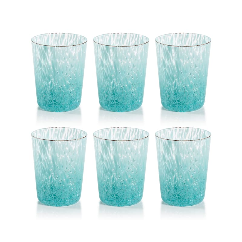 Willa Speckled Glass Tumblers, Set of 6