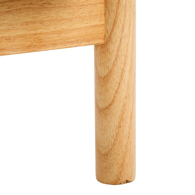 SAFAVIEH Sylvaine Solid Wood Accent Chair (Fully Assembled) - W33" x D30" x H33" - 33Wx30Dx33H