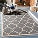 preview thumbnail 16 of 111, SAFAVIEH Courtyard Kathy Indoor/ Outdoor Waterproof Patio Backyard Rug 6'7" x 9'6" - Anthracite/Beige