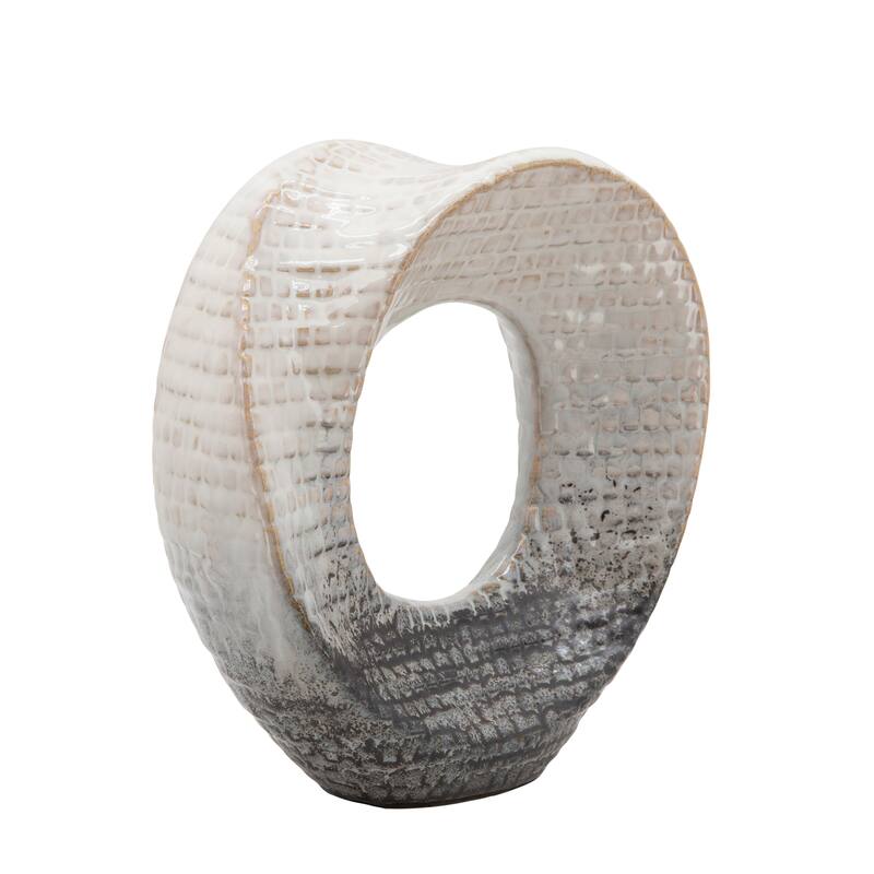 Sagebrook Home Modern Stoneware Ceramic Decorative Object