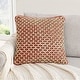 preview thumbnail 41 of 92, Boho Living Jada Braided Cotton/Jute Throw Pillows Rust - 18x18